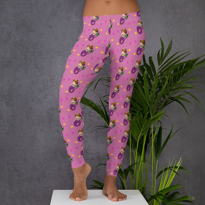 Breast Cancer Mermaid - Leggings