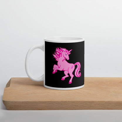 Pink Cancer Unicorn - Mug