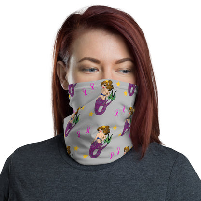 Mermaid Breast Cancer - Neck Gaiter