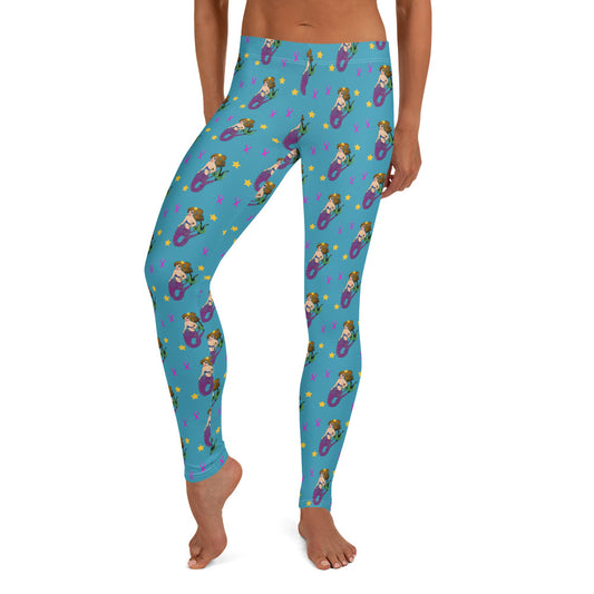 Breast Cancer Mermaid - Leggings