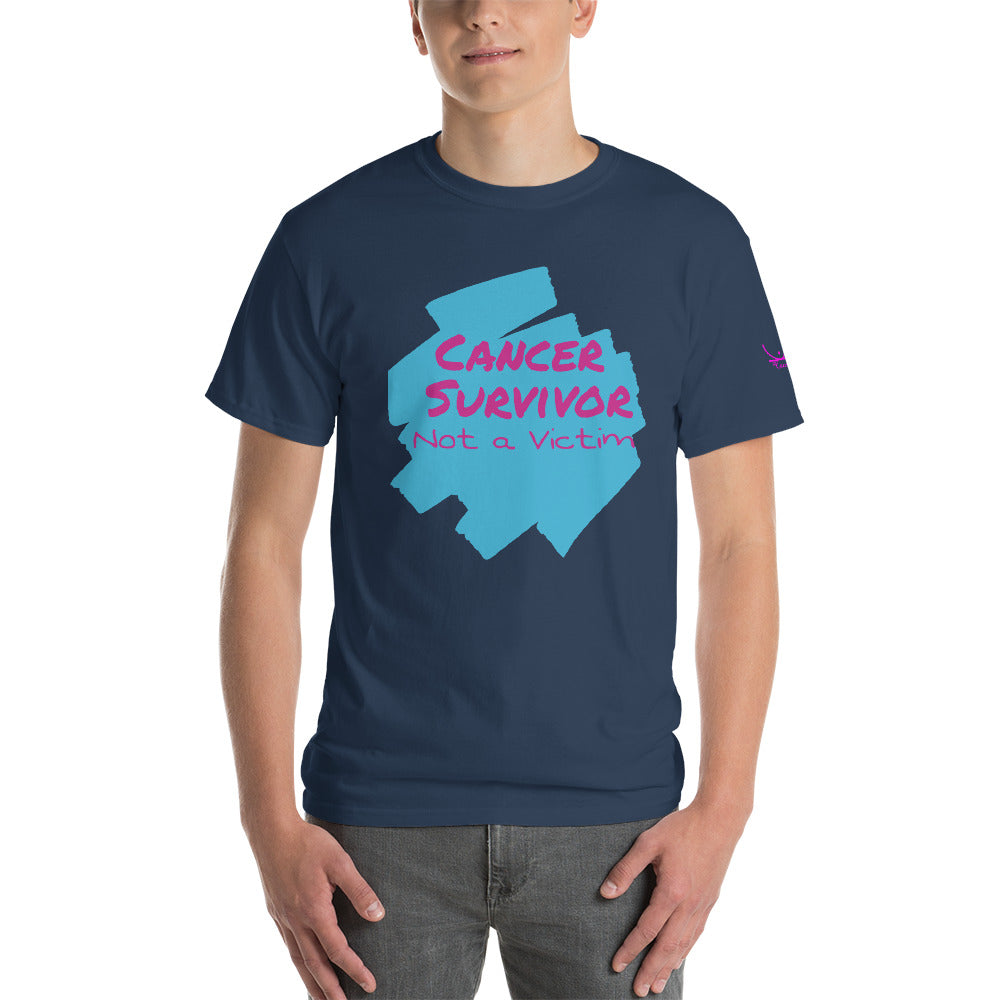 Cancer Survivor Not a Victim - Short Sleeve T-Shirt