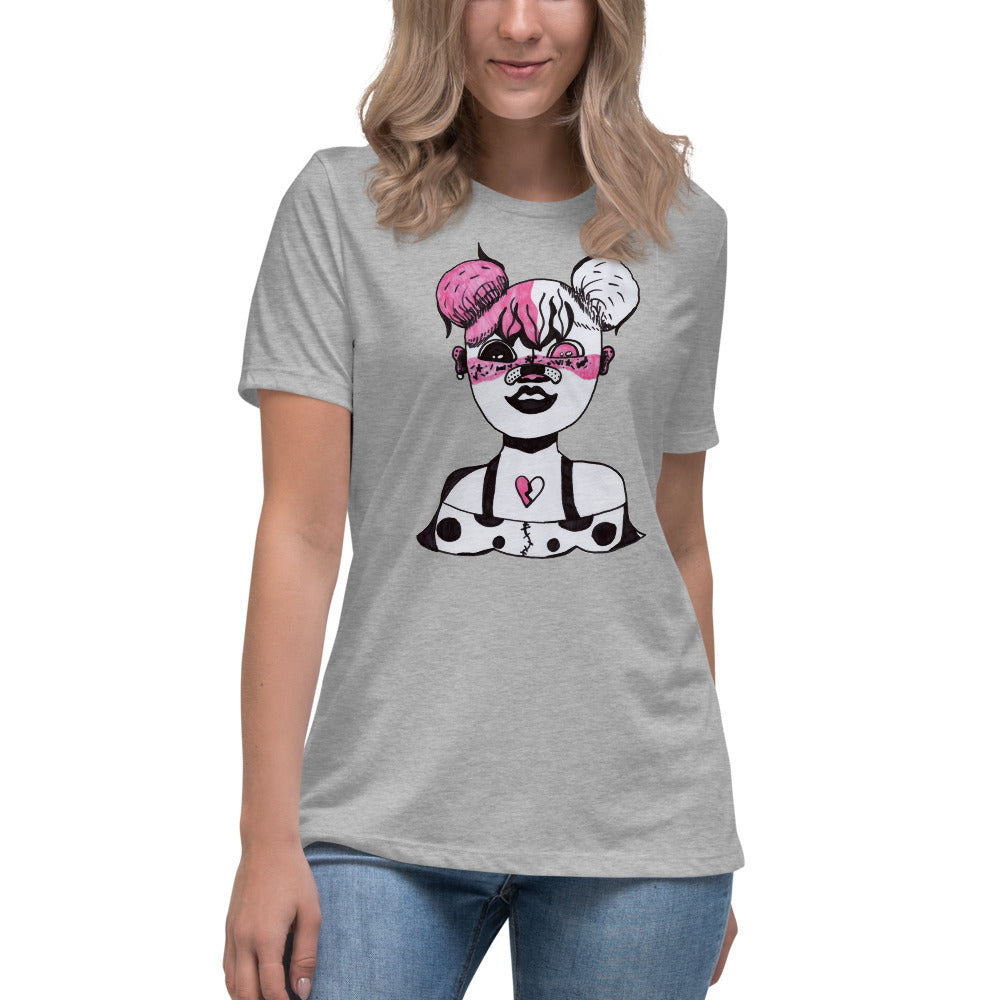 Mia's Merch Funky Girl -- Womens Relaxed T Shirt