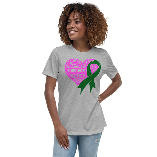 Survivor Pink Liver Cancer -- Womens Relaxed T Shirt