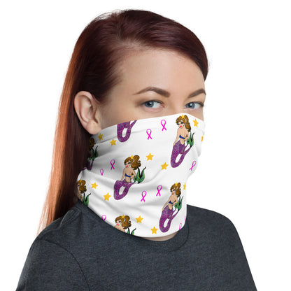Mermaid Breast Cancer - Neck Gaiter