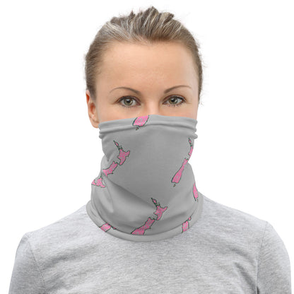 NZ Breast Cancer Grey - Neck Gaiter