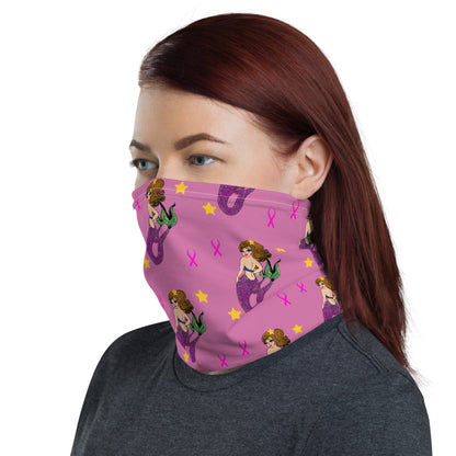 Mermaid Breast Cancer - Neck Gaiter