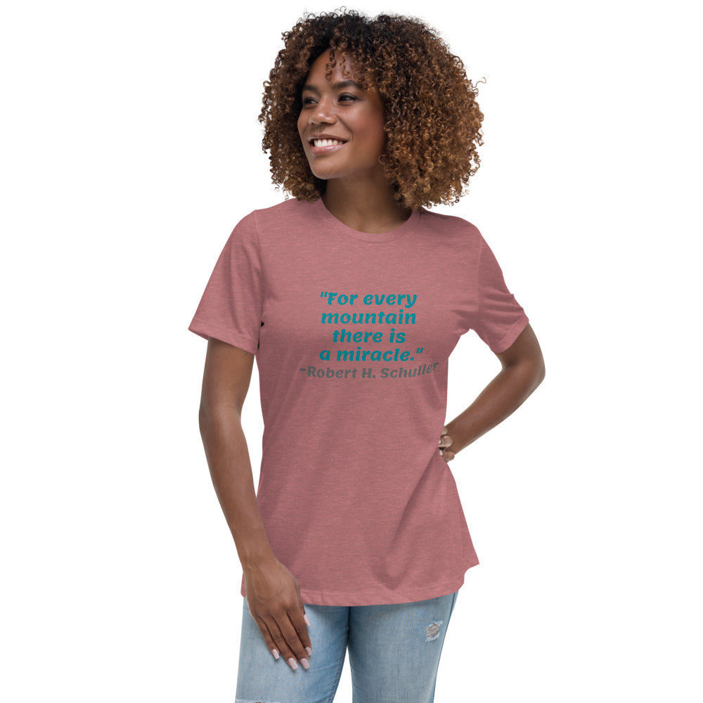 Blue For Every Mountain -- Womens Relaxed T Shirt