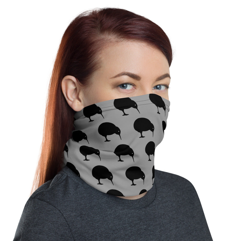 NZ Kiwi Med Grey - Neck Gaiter