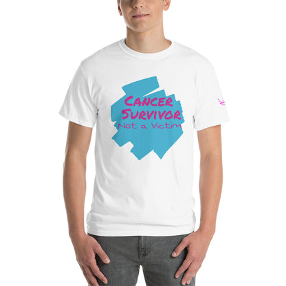 Cancer Survivor Not a Victim - Short Sleeve T-Shirt