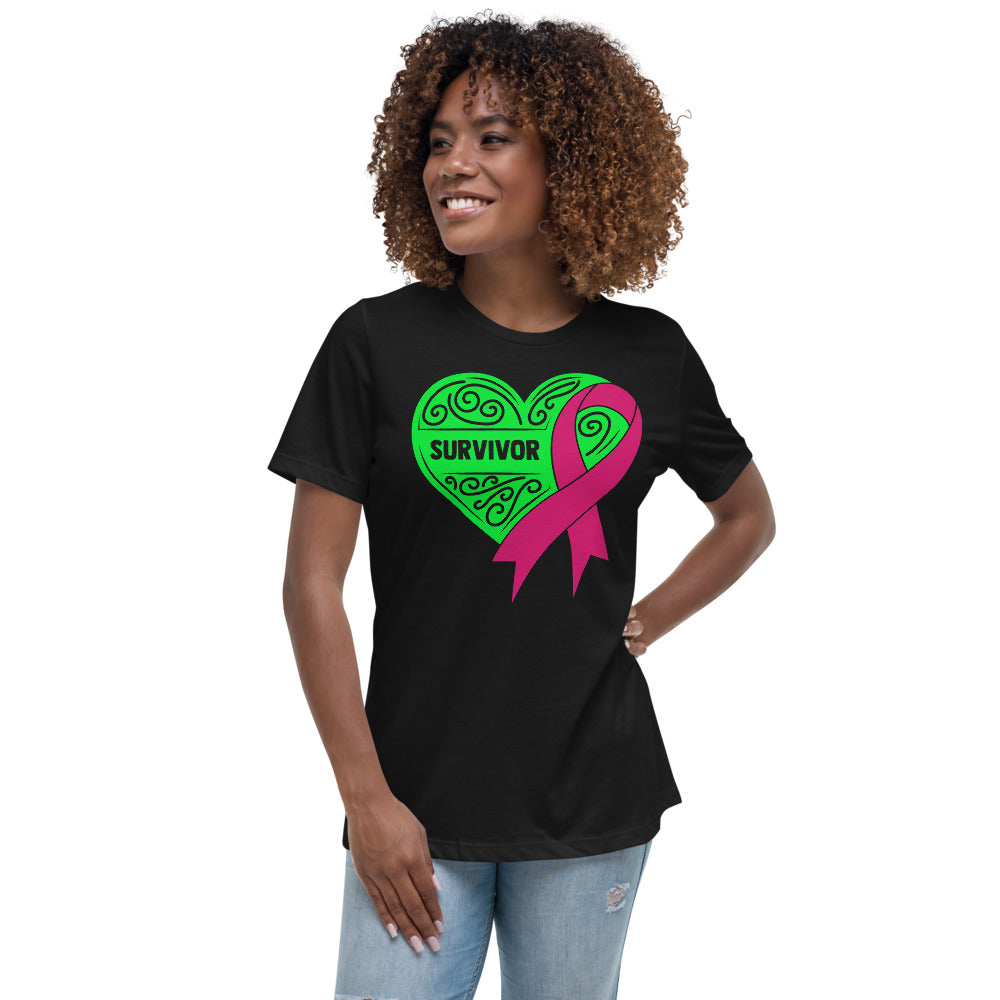 Survivor Green Breast Cancer -- Womens Relaxed T Shirt