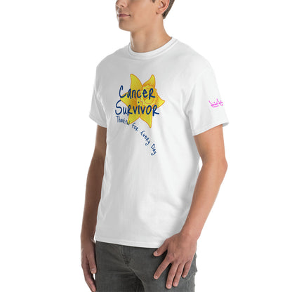 Cancer Survivor Thankful for Every Day - Short Sleeve T-Shirt