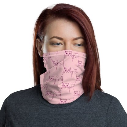 Happy Cat Surprised Cat - Neck Gaiter