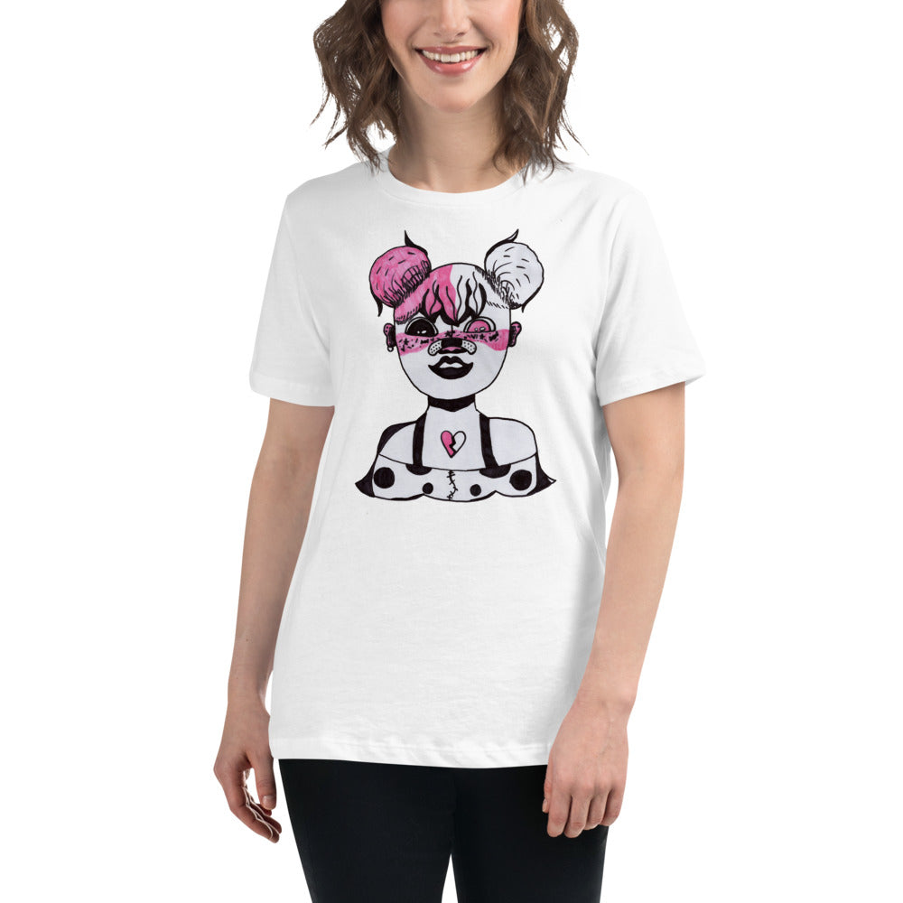 Mia's Merch Funky Girl -- Womens Relaxed T Shirt