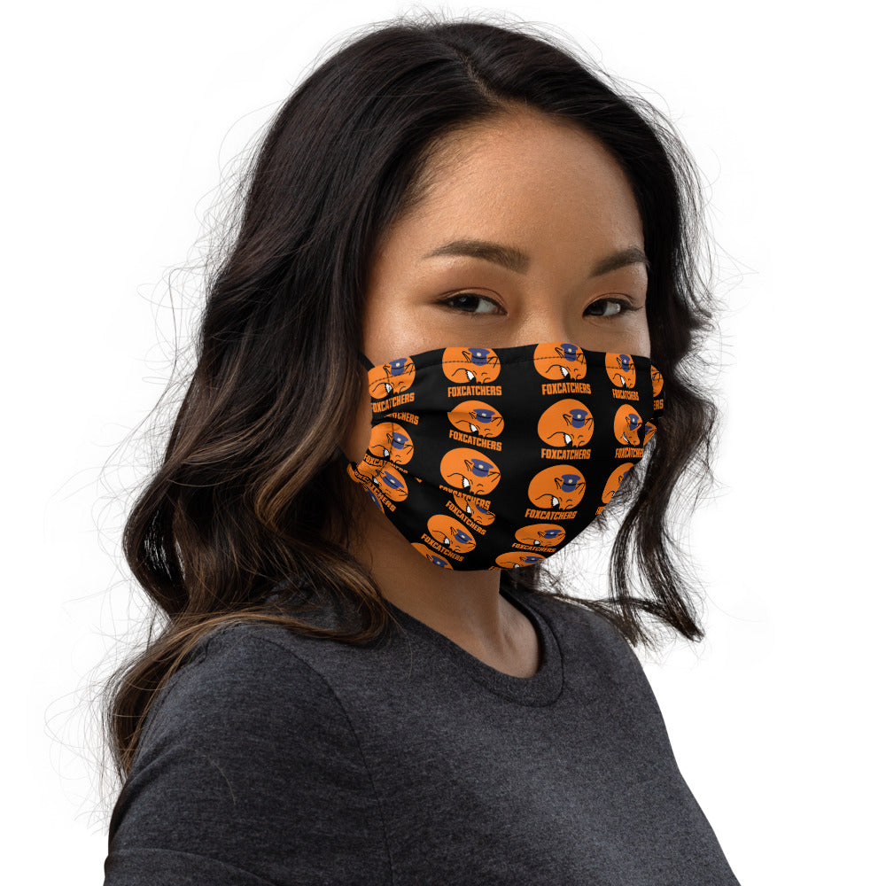 Foxcatchers black Premium face mask