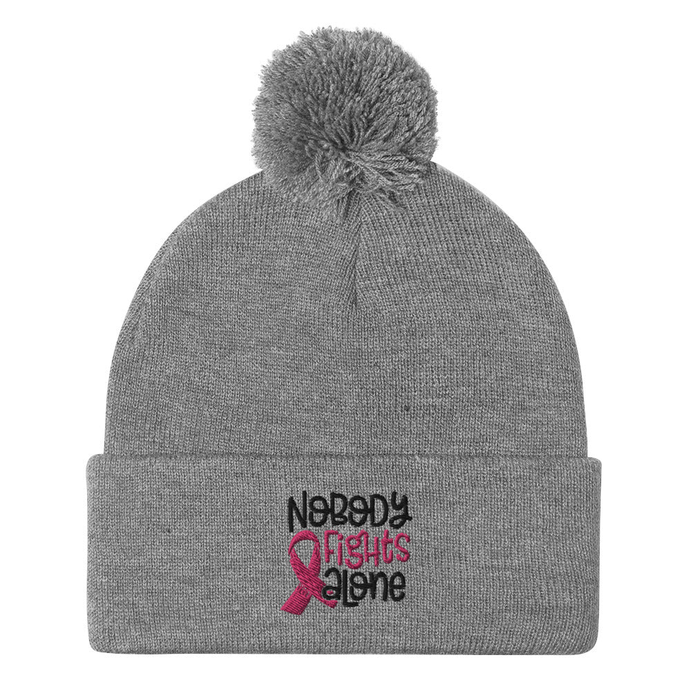 Nobody Fights Alone - Pom-Pom Beanie