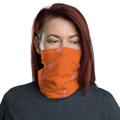 NZ Breast Cancer Orange - Neck Gaiter