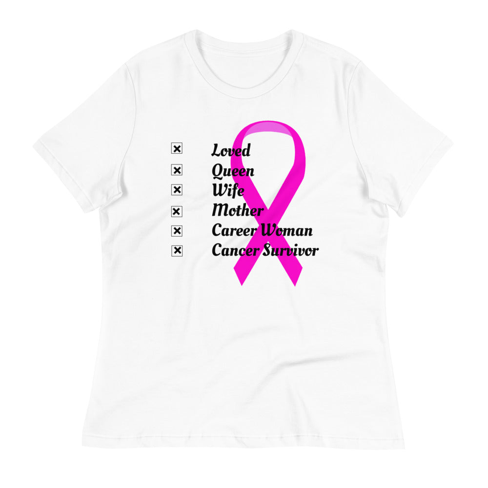 Who I am Cancer -  Womens Relaxed T Shirt