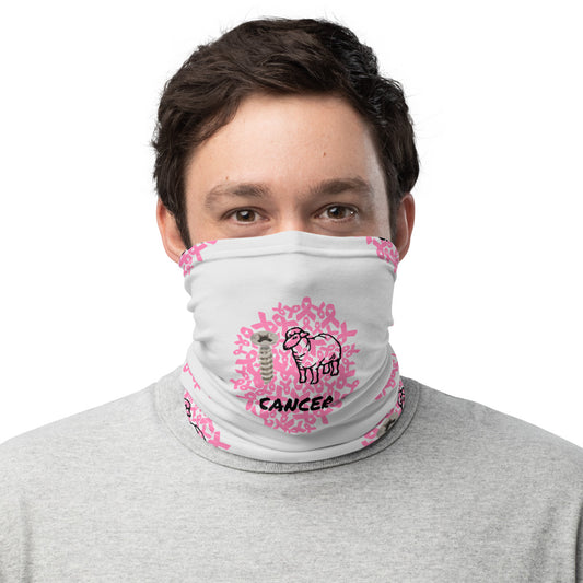 Screw Ewe Breast Cancer Light Grey - Neck Gaiter