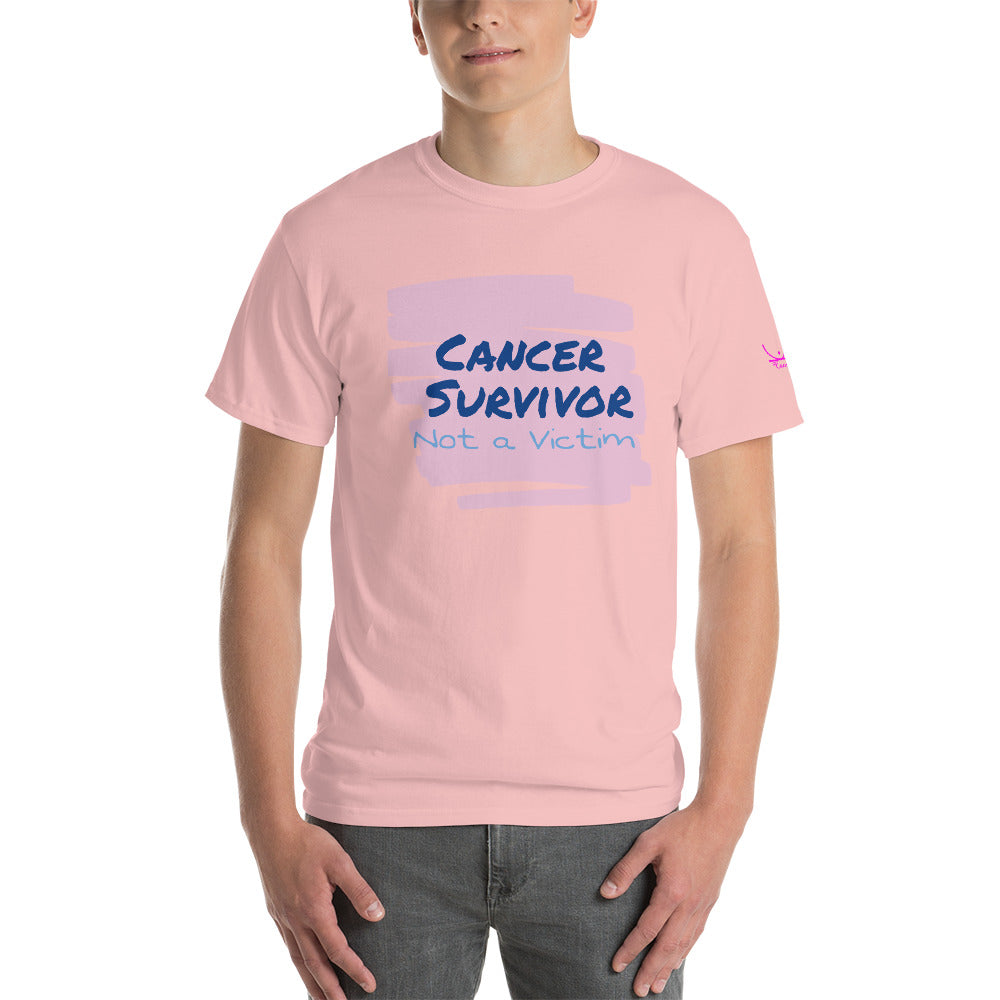 Cancer Survivor Not a Victim - Short Sleeve T-Shirt