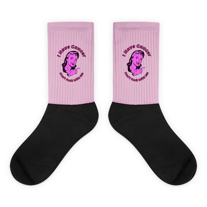 I have Cancer Don't Fuck with me Socks
