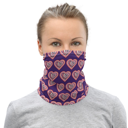 Purple Hearts - Neck Gaiter