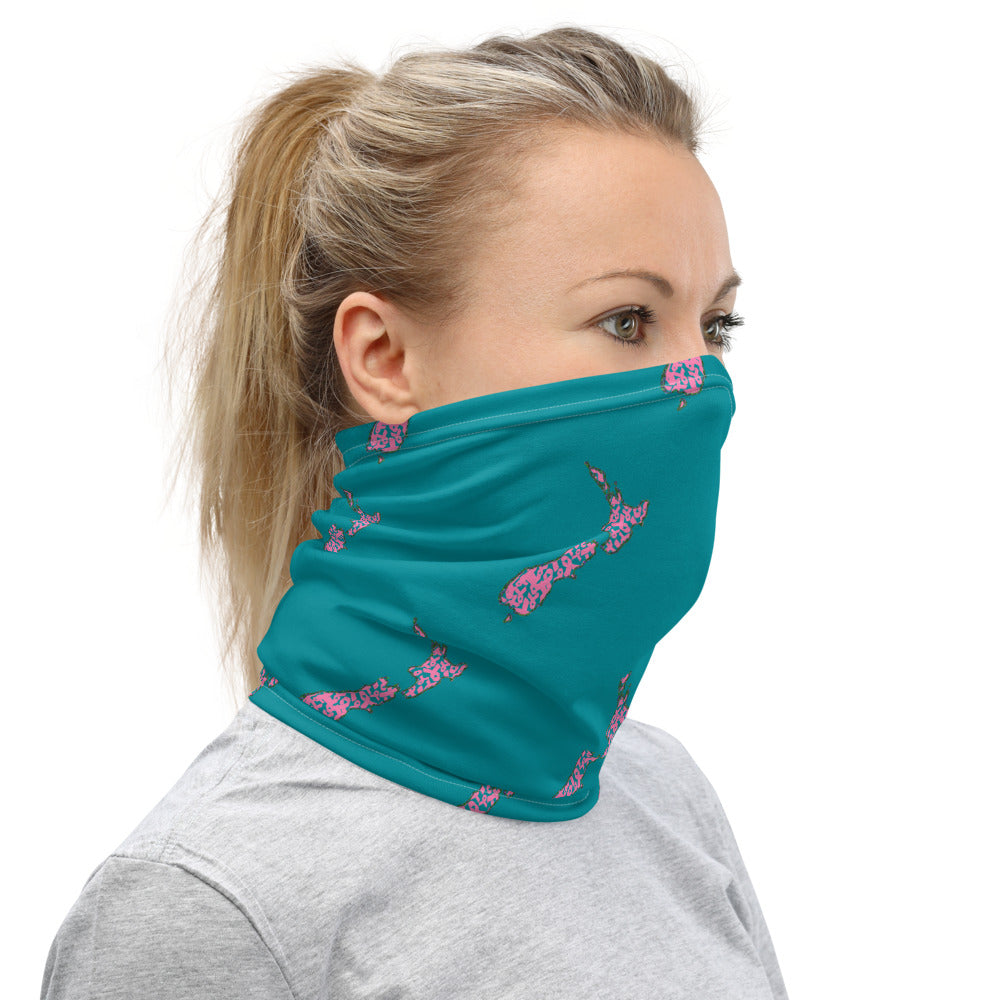 NZ Breast Cancer Light Blue - Neck Gaiter