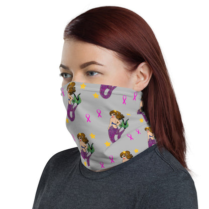 Mermaid Breast Cancer - Neck Gaiter