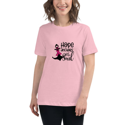 Hope Anchors The Soul -- Womens Relaxed T Shirt