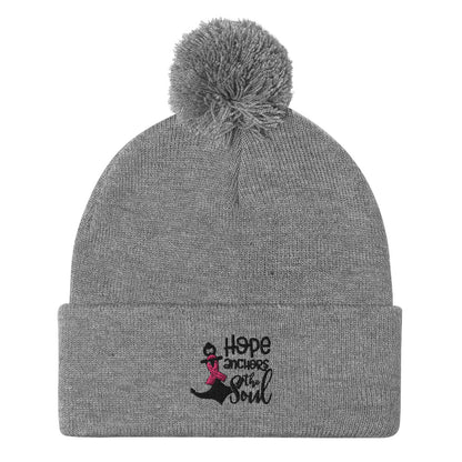 Hope Anchors the Soul - Pom-Pom Beanie