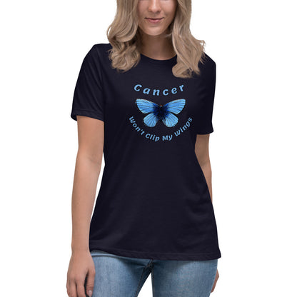 Cancer Won't Clip My Wings  - Women's Relaxed T-Shirt