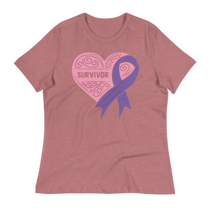 Survivor Pink All Cancers -- Womens Relaxed T Shirt