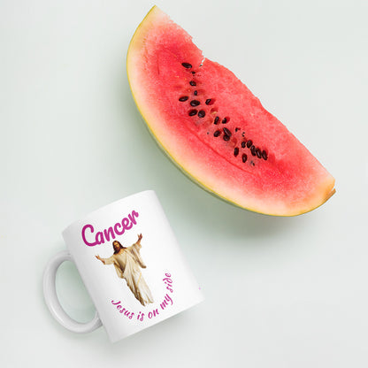 Jesus sent an angel Cancer won't take me - Mug