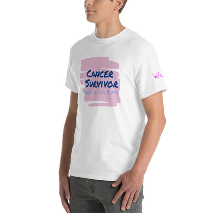 Cancer Survivor Not a Victim - Short Sleeve T-Shirt