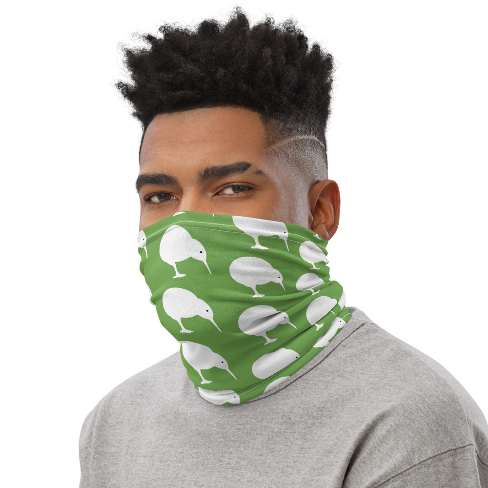 NZ Kiwi white green - Neck Gaiter