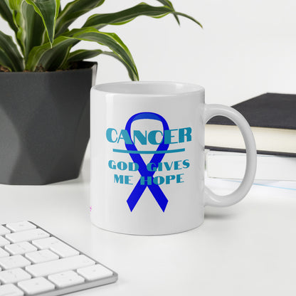 Cancer God gives me hope - Mug