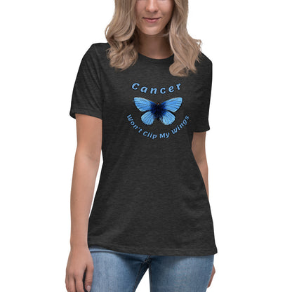 Cancer Won't Clip My Wings  - Women's Relaxed T-Shirt