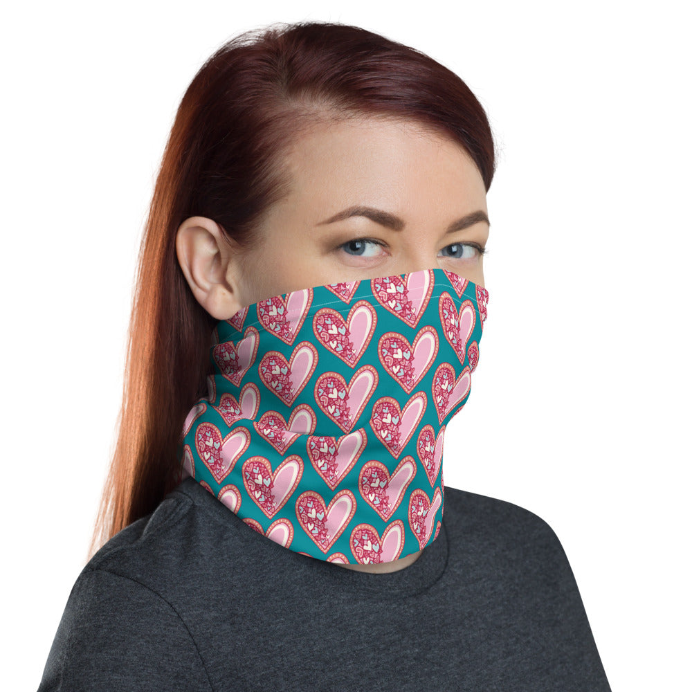 Pink Hearts - Neck Gaiter