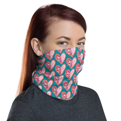 Pink Hearts - Neck Gaiter