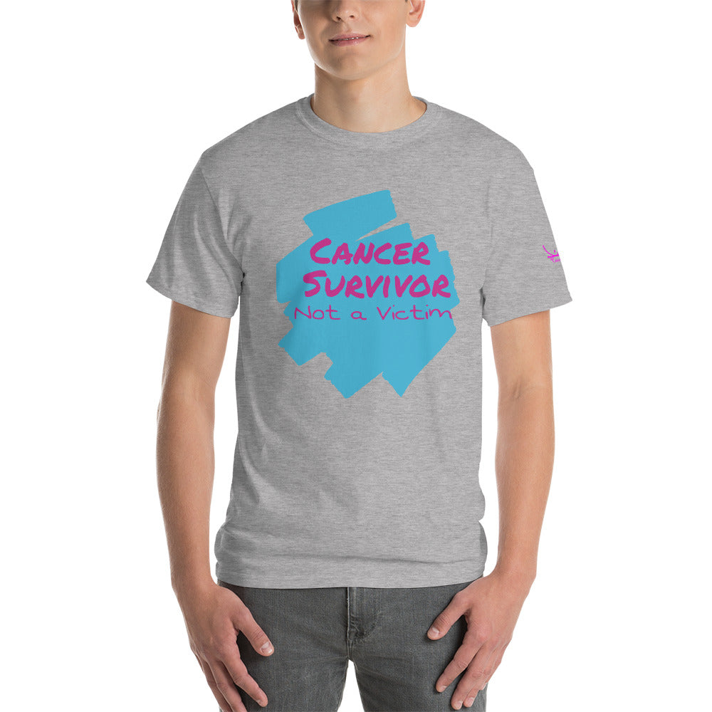 Cancer Survivor Not a Victim - Short Sleeve T-Shirt