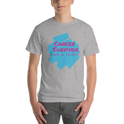 Cancer Survivor Not a Victim - Short Sleeve T-Shirt