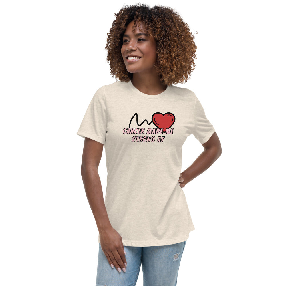 Cancer Made Me Strong AF - Women's Relaxed T-Shirt