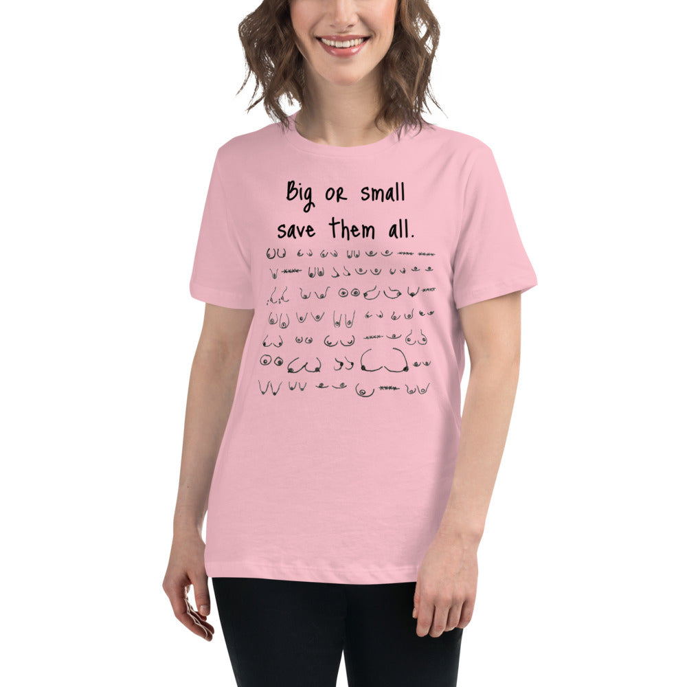 black shirt with pink writing