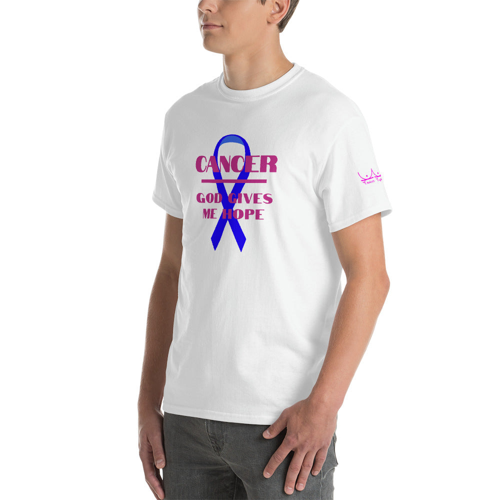 Cancer God Gives Me Hope - Short Sleeve T-Shirt