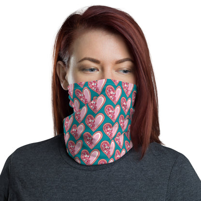Pink Hearts - Neck Gaiter