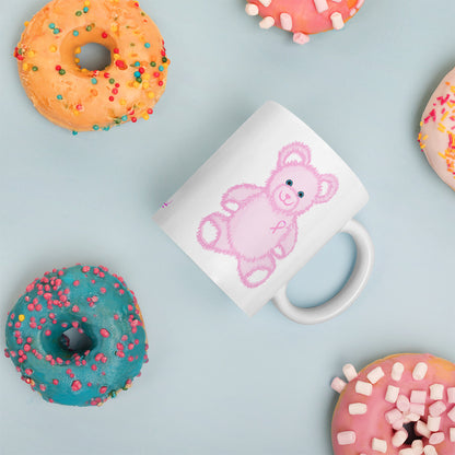 Pink Cancer Bear - Mug