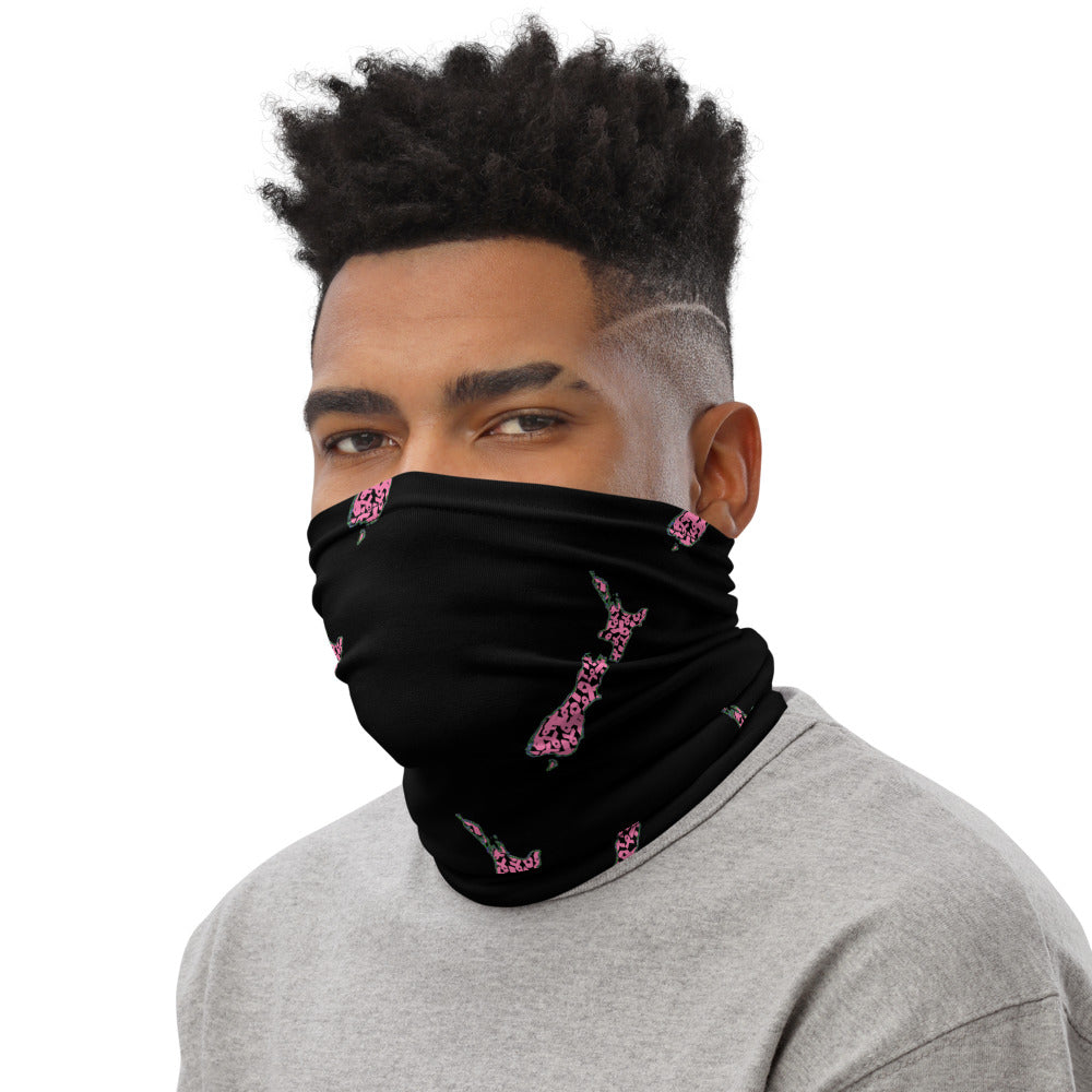 NZ Breast Cancer Black - Neck Gaiter