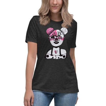 Mia's Merch Funky Girl -- Womens Relaxed T Shirt
