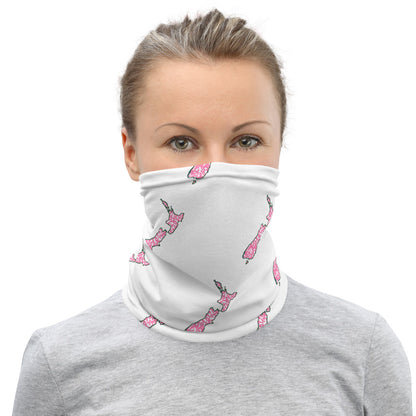 NZ Breast Cancer white - Neck Gaiter