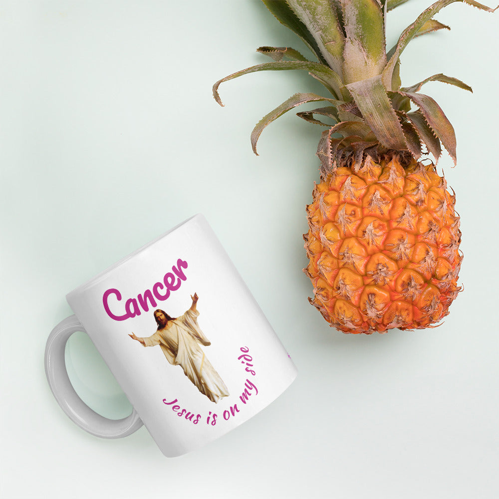 Jesus sent an angel Cancer won't take me - Mug