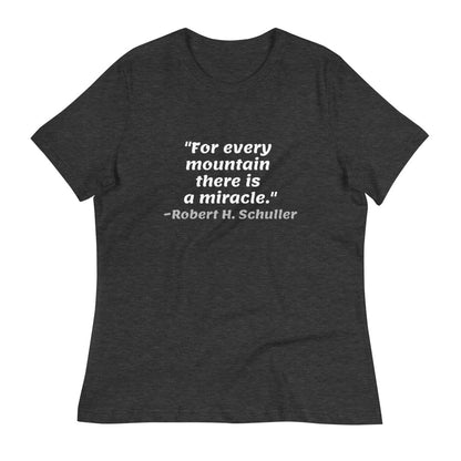 White For Every Mountain -- Womens Relaxed T Shirt